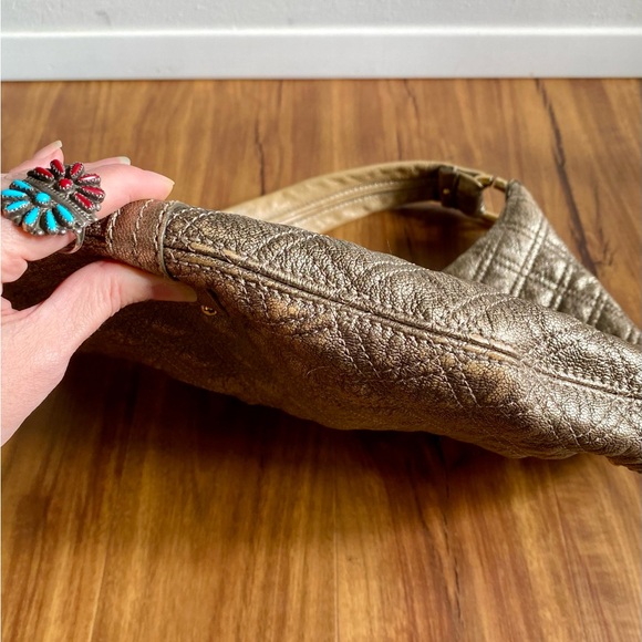 Marc Jacobs Metallic Quilted Leather Hobo - Picture 14 of 16